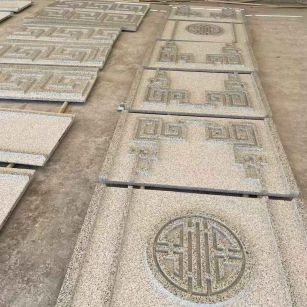 铜陵 白麻花岗岩外墙立面雕刻板