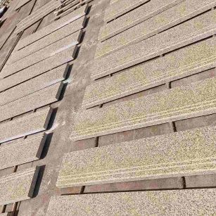 铜陵 黄金麻花岗岩光面楼梯踏步