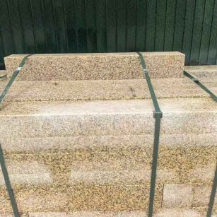 铜陵 黄金麻花岗岩石材机切面栏杆料半成品