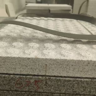 铜陵 芝麻白花岗岩6.0公分荔枝面五轴加工雕刻盲点