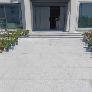 铜陵 芝麻白花岗岩地铺石地面铺装