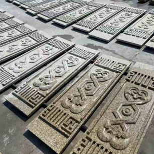 铜陵 黄金麻花岗岩外墙雕刻板