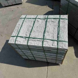 铜陵 白麻花岗岩石材自然面蘑菇石成品