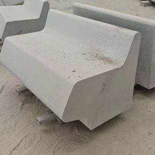 铜陵 芝麻白花岗岩异形坐凳，石凳