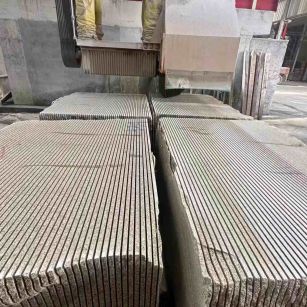 铜陵 车间生产日常，黄金麻白麻花岗岩