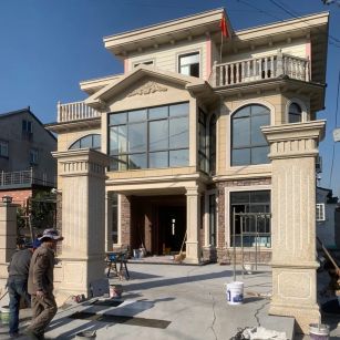 铜陵 黄金麻花岗岩荔枝面别墅外墙干挂私家专属