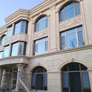 铜陵 黄金麻花岗岩别墅外墙干挂