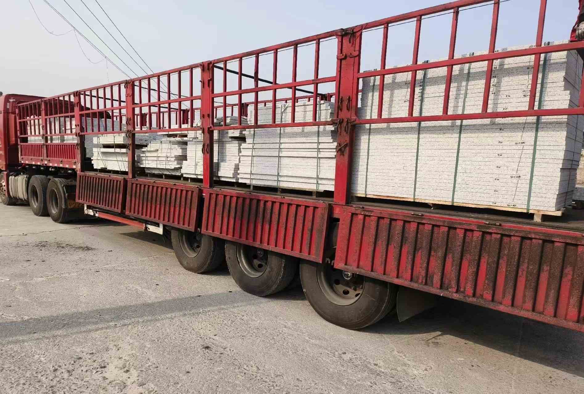 铜陵 白麻荔枝面外墙干挂，工厂装车日常