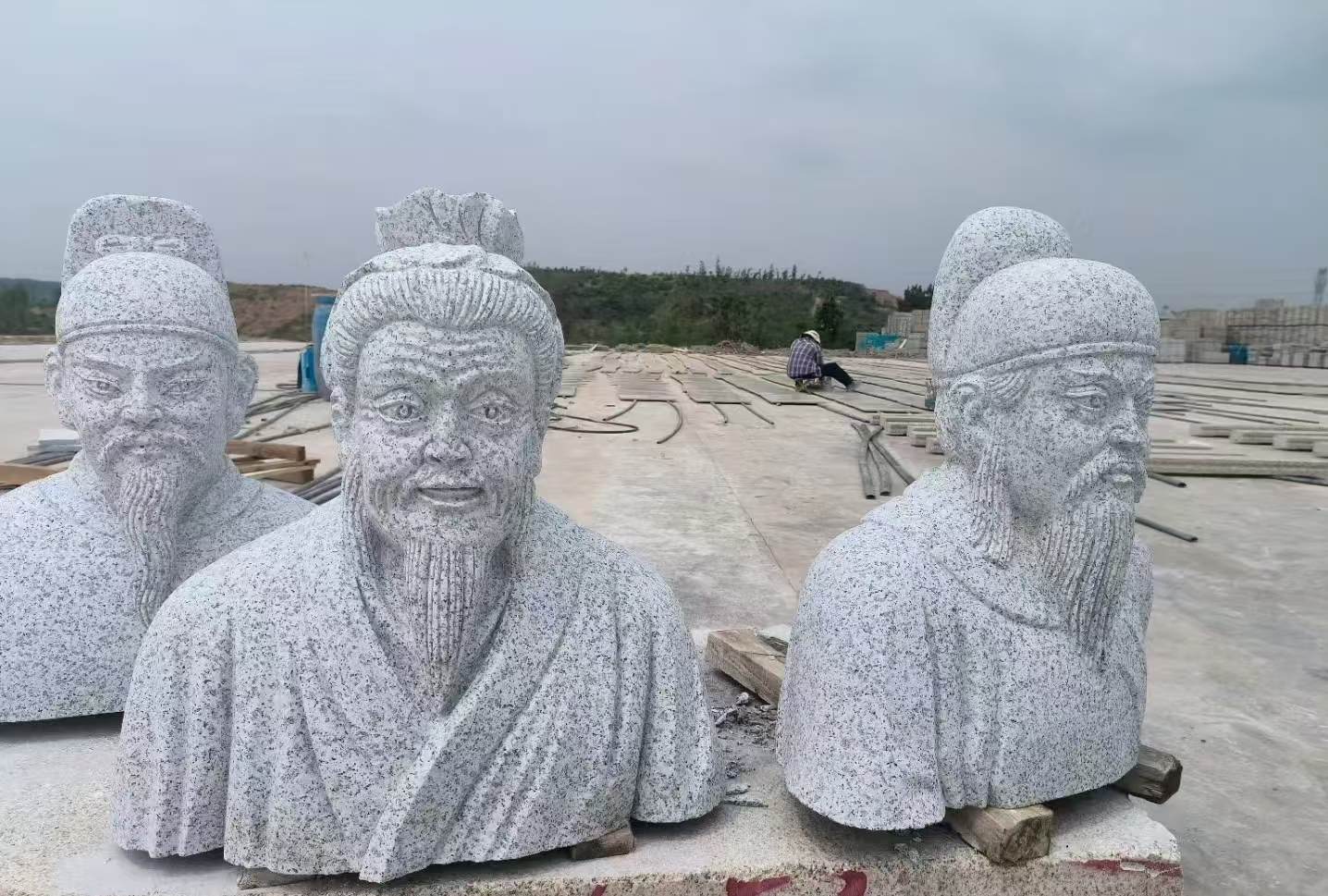 铜陵 白麻花岗岩石材人物立体雕刻