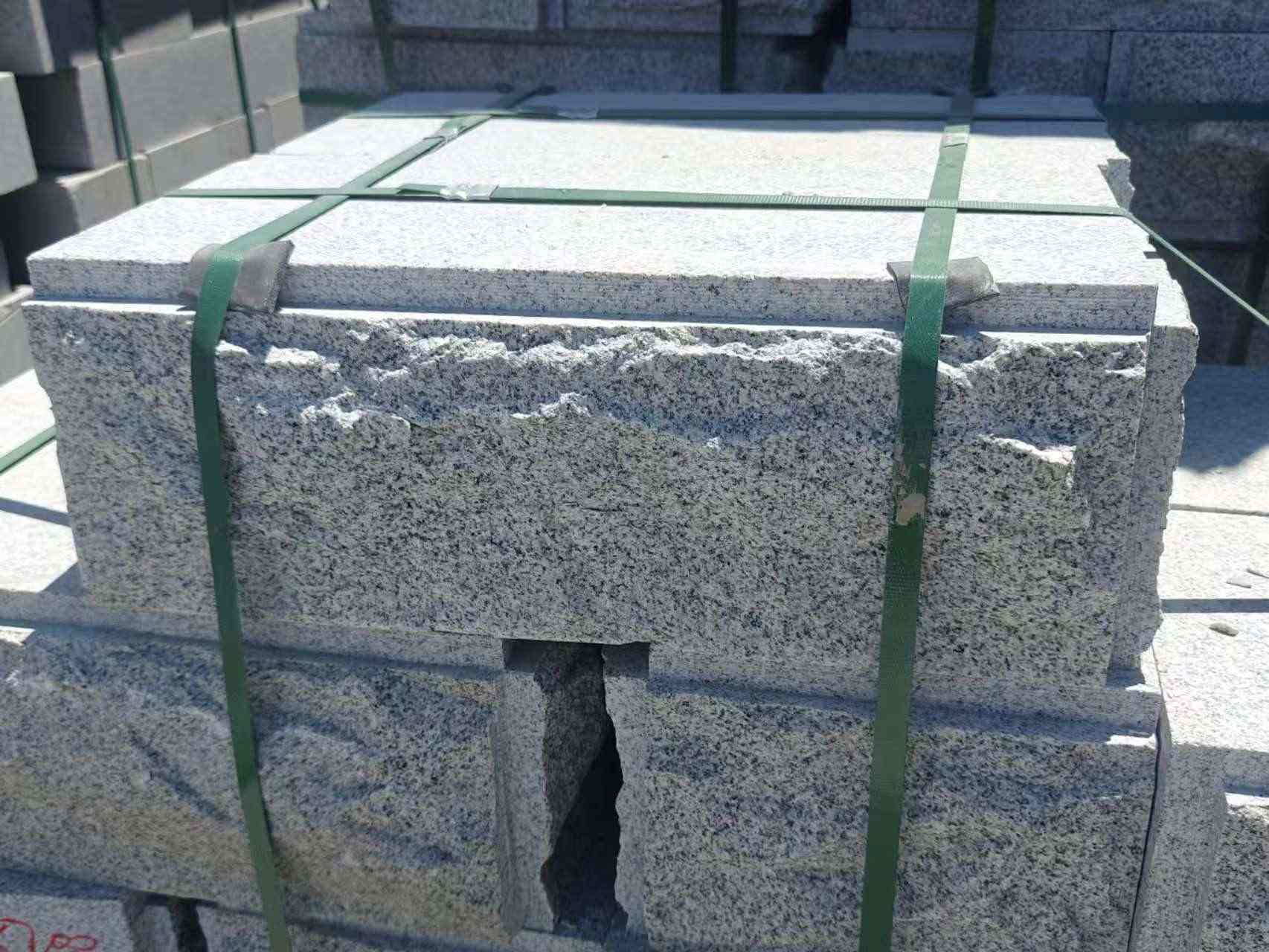 铜陵 芝麻白花岗岩自然面成品