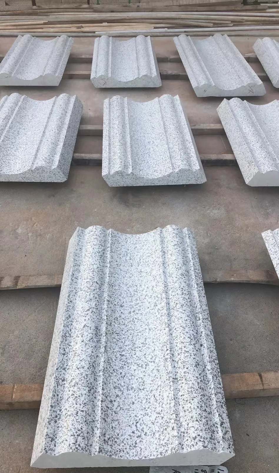 铜陵 白麻花岗岩光面别墅线条