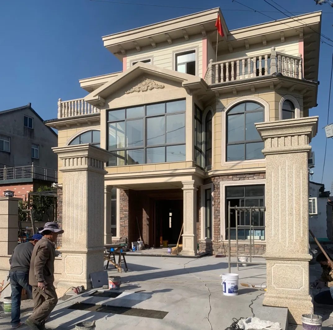 铜陵 黄金麻花岗岩荔枝面别墅外墙干挂私家专属