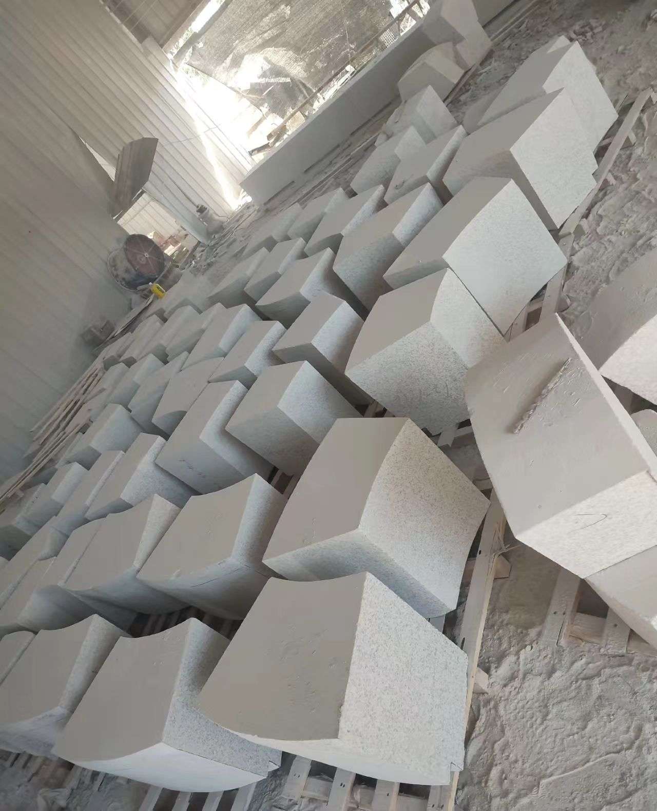 铜陵 白麻花岗岩异形坐凳