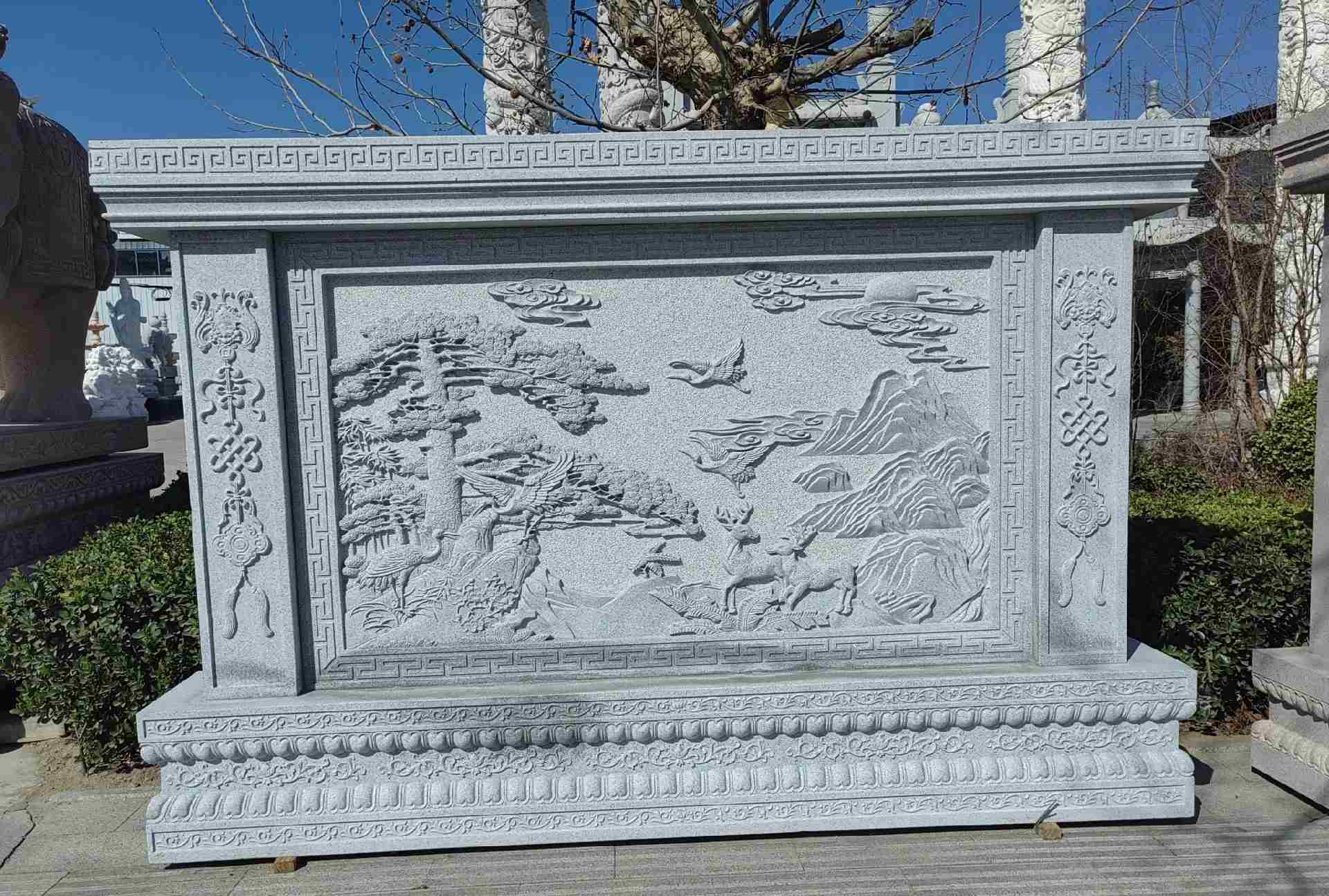 铜陵 芝麻白大型照壁，屏风，影壁