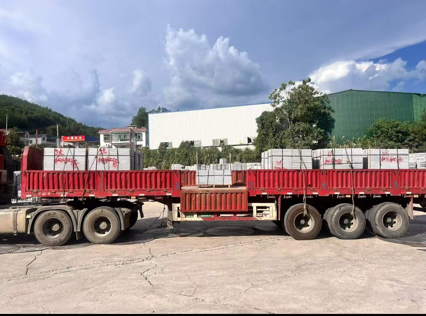 铜陵 芝麻灰花岗岩地铺石出货日常